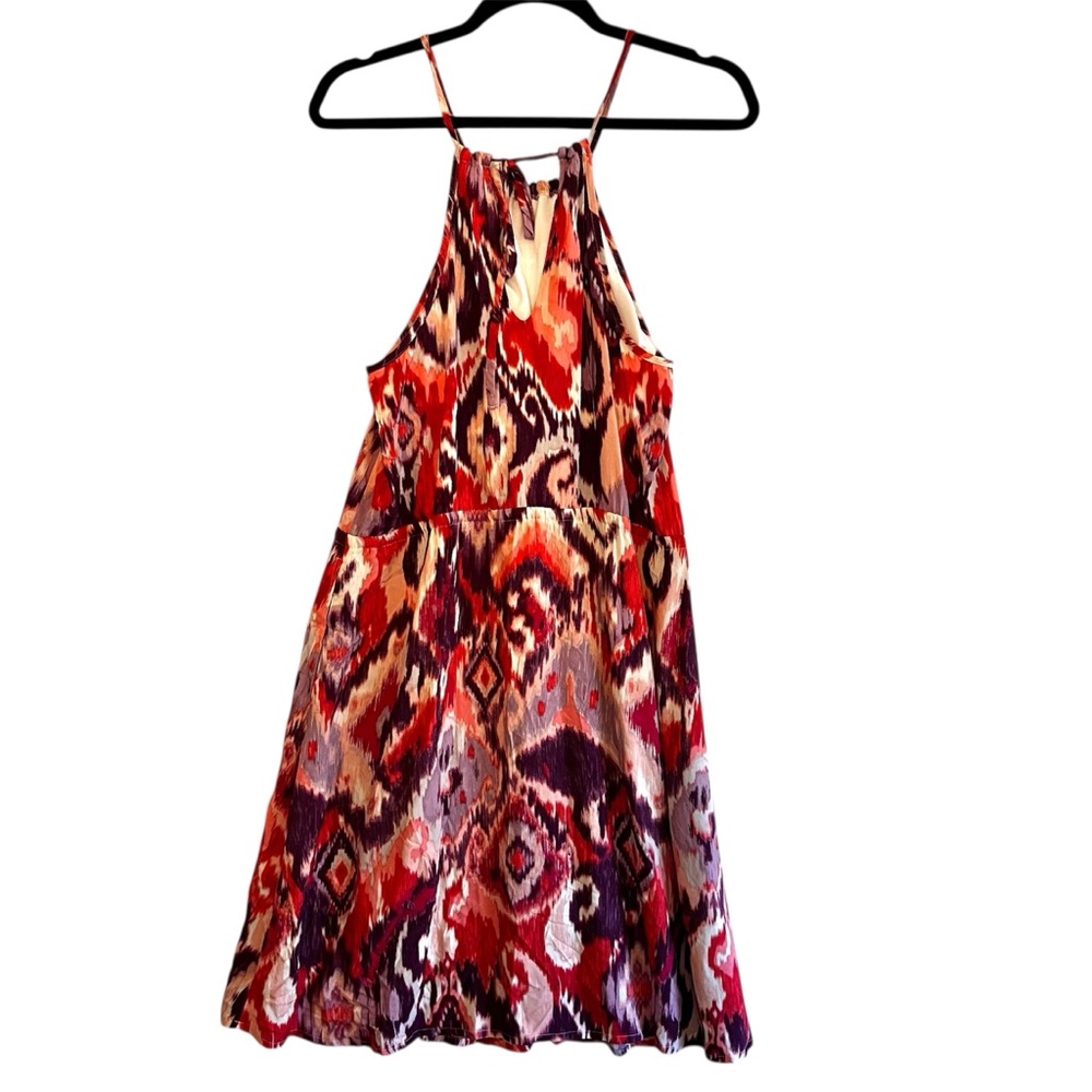 NWOT Athleta Size Small Kelani Aztec Halter Short Dress Pink Purple Athleisure